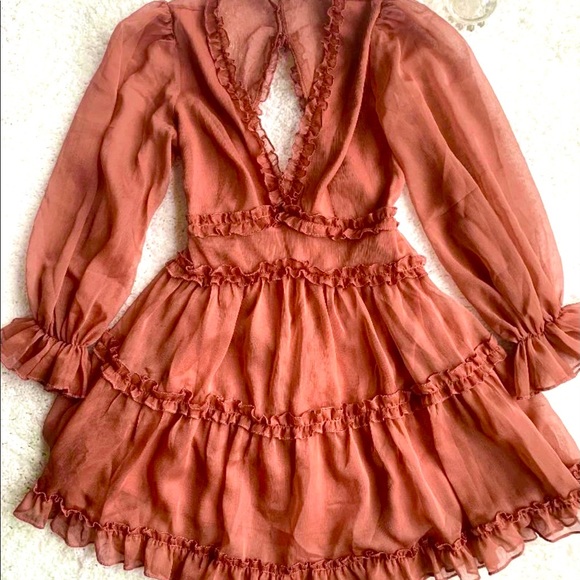 Open Back Ruffle Dress - Picture 2 of 2